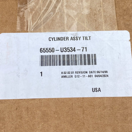 65550-U3534-71 Genuine Toyota Tilt Cylinder Assembly - Truck To Trailer