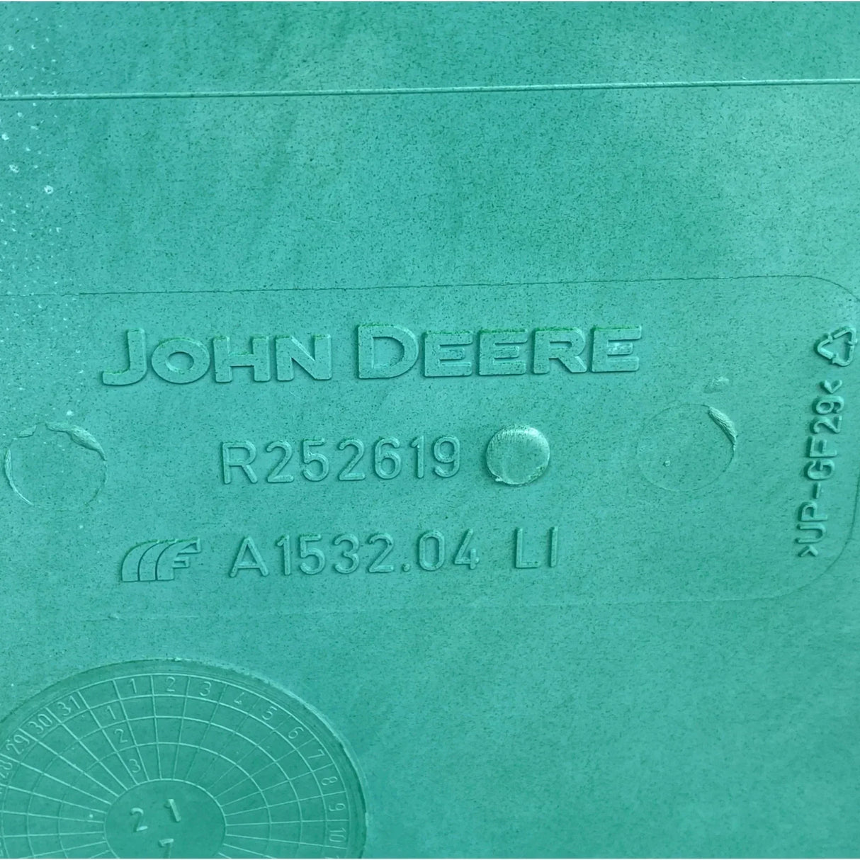 R241362 Genuine John Deere Left Rear Fender - Truck To Trailer