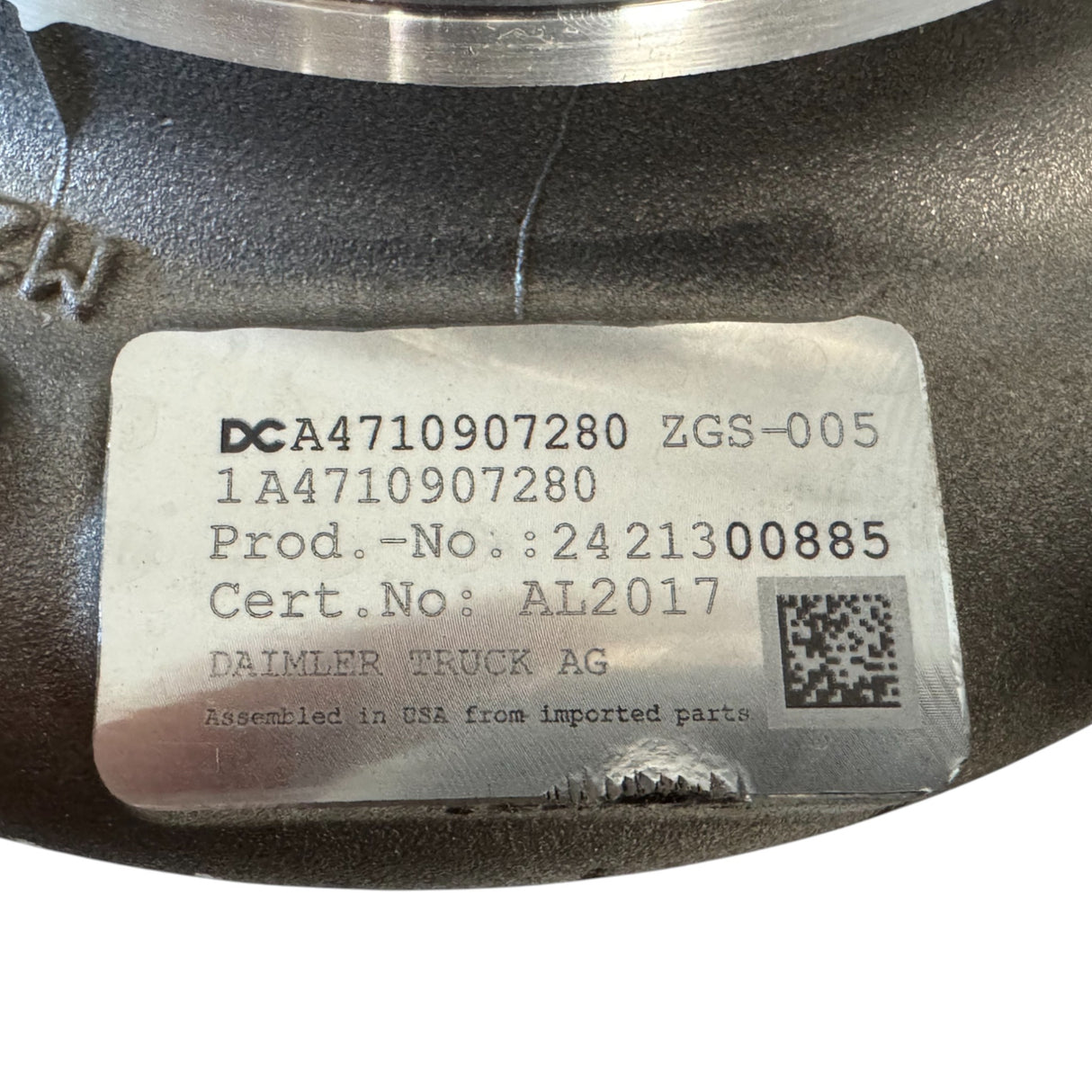 DDE RA4710907280 Genuine Detroit Diesel Turbocharger GHG17
