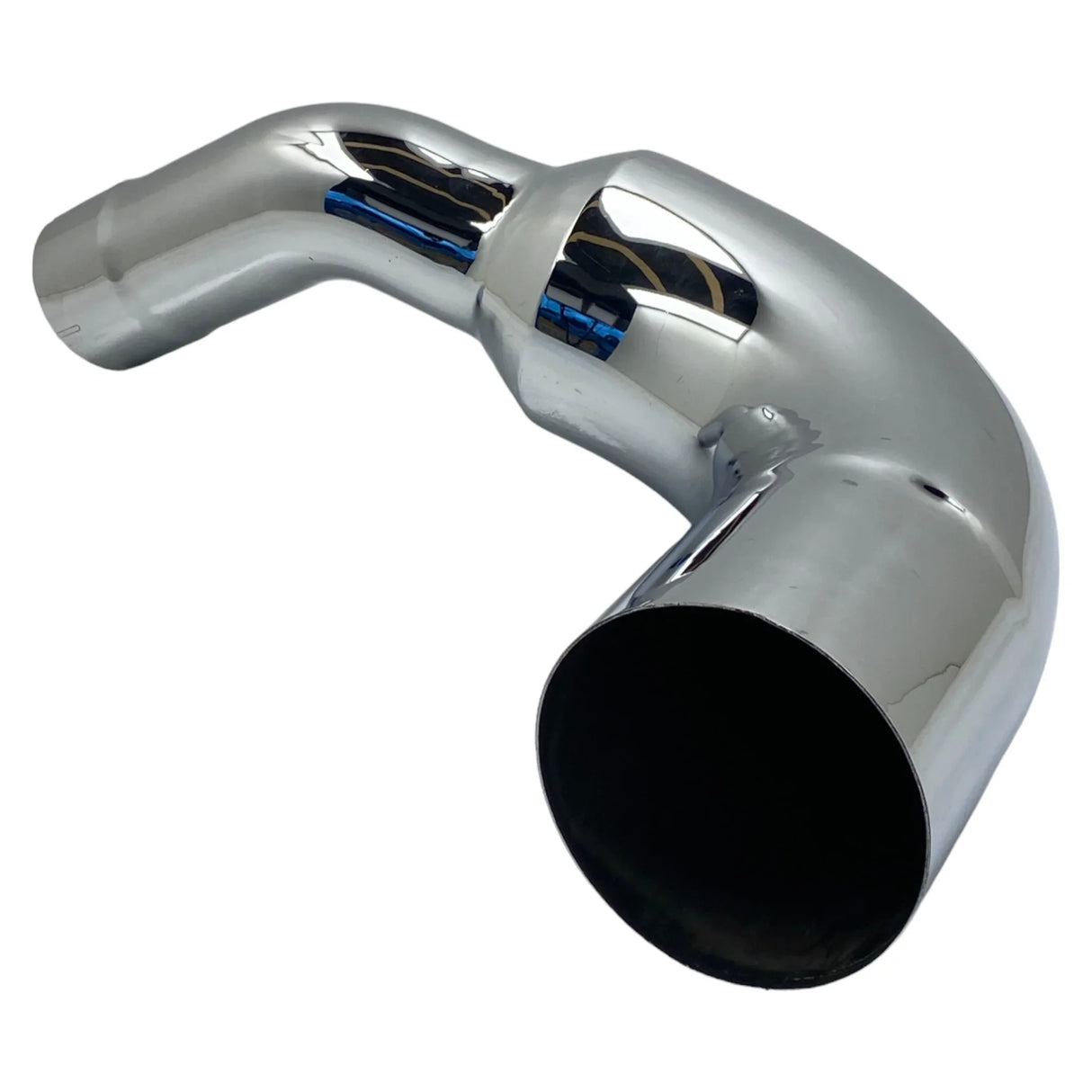 EXE64764L Genuine Kenworth Chrome Left - Over Frame Elbow 6" Reducing to 5" - Truck To Trailer