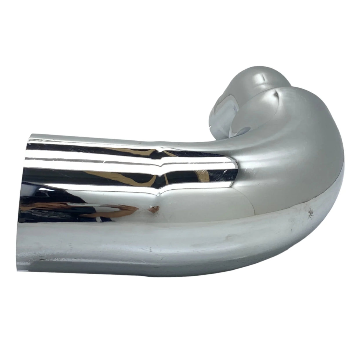 EXE64764L Genuine Kenworth Chrome Left - Over Frame Elbow 6" Reducing to 5" - Truck To Trailer