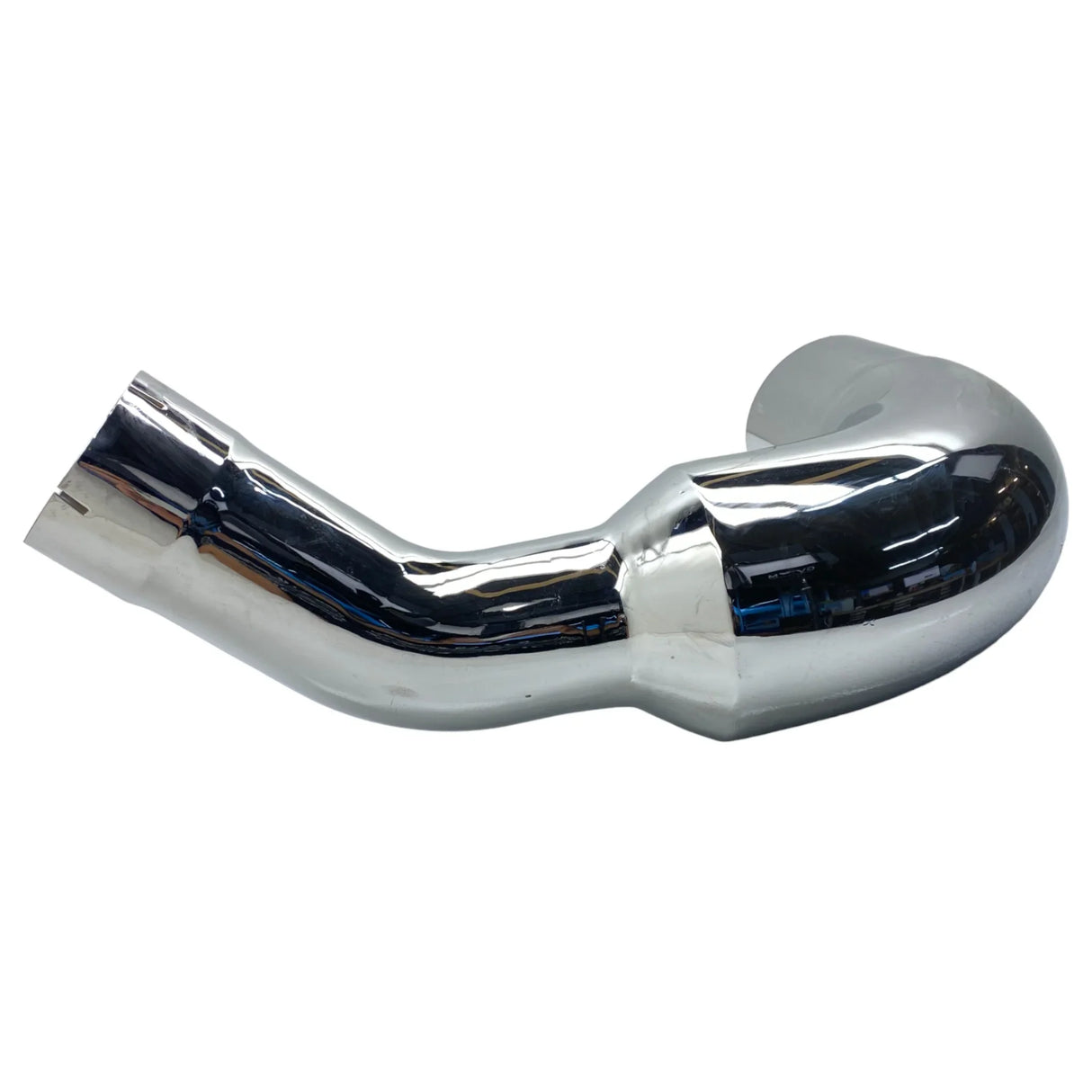 EXE64764L Genuine Kenworth Chrome Left - Over Frame Elbow 6" Reducing to 5" - Truck To Trailer