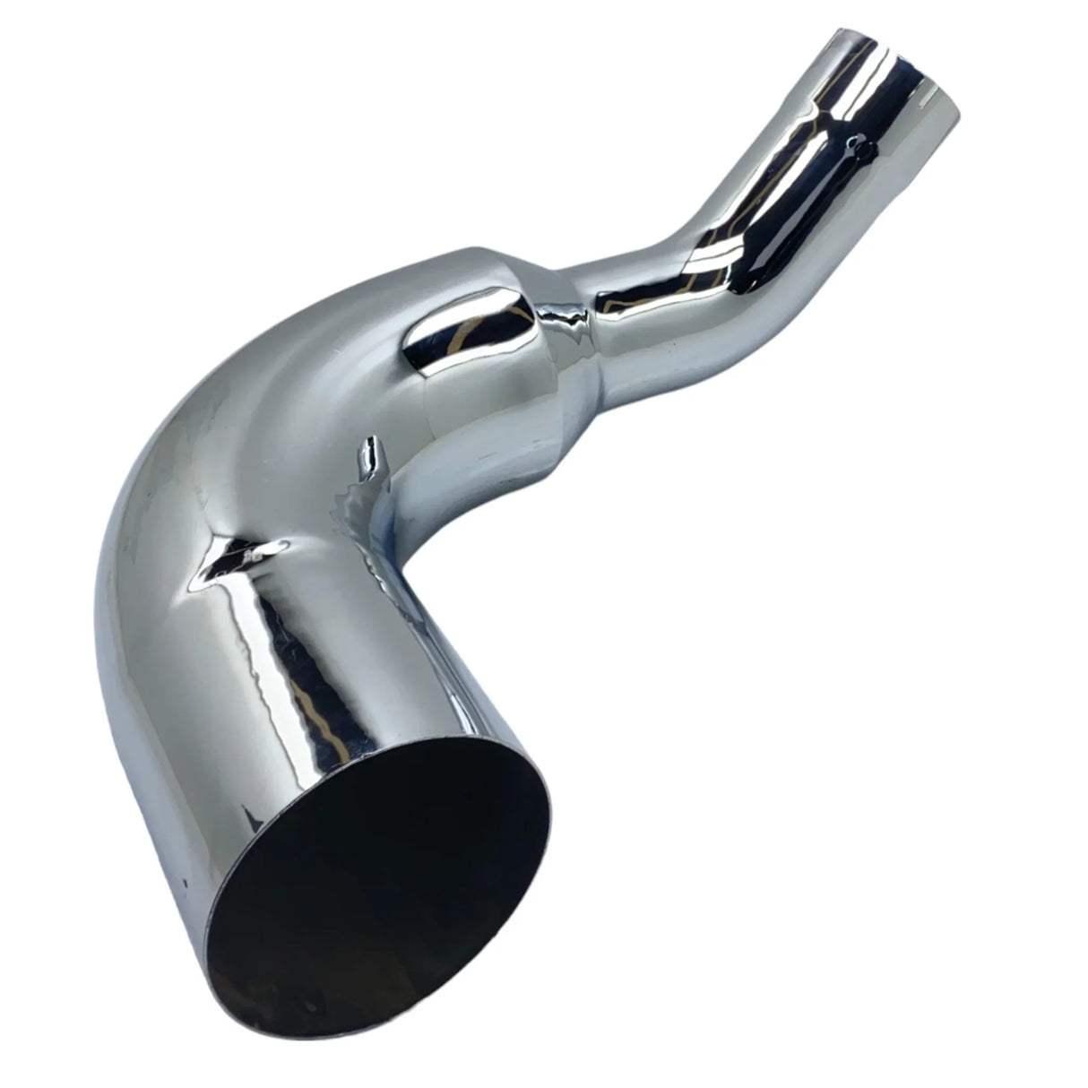 EXE64764L Genuine Kenworth Chrome Left - Over Frame Elbow 6" Reducing to 5" - Truck To Trailer