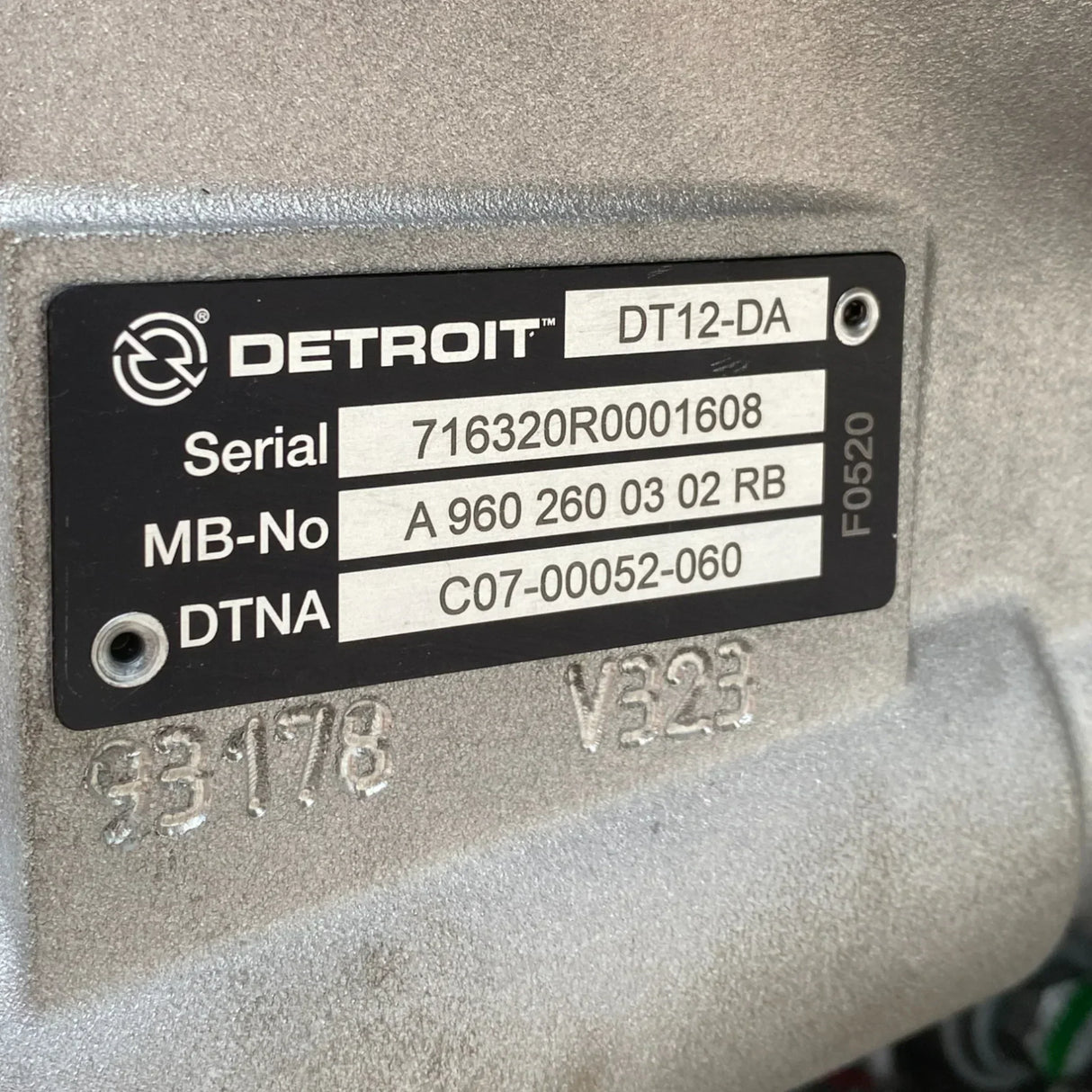 A9602600302RB Genuine Freightliner Automatic Transmission Assembly - Truck To Trailer