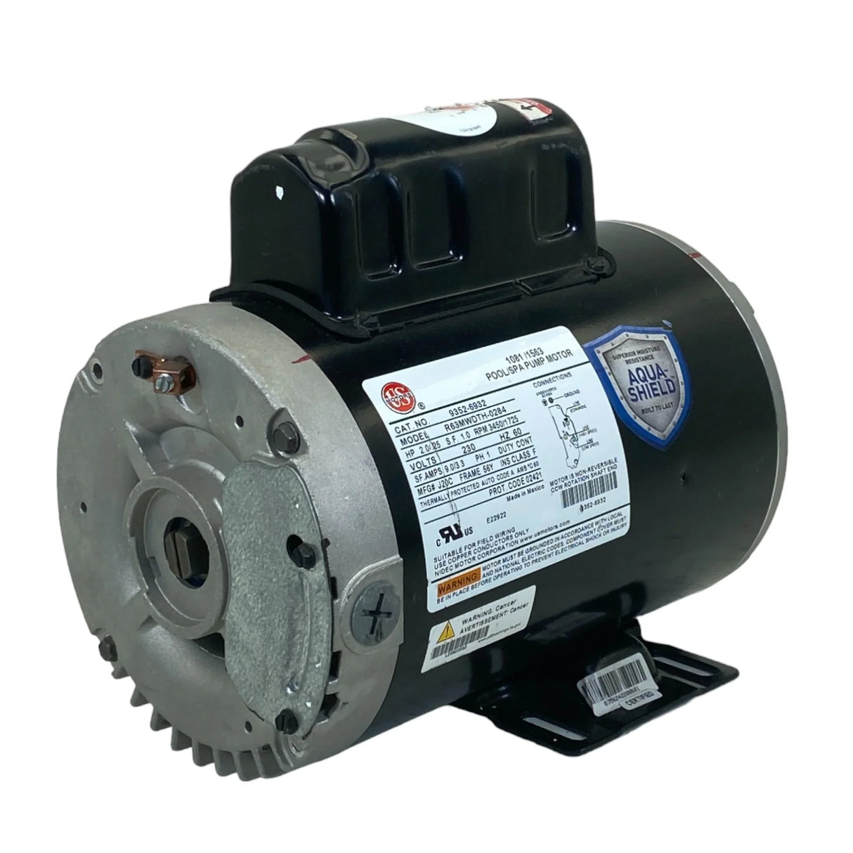 9352-6932 Us Motors Spa Motor R63Mwdth-0284 Model - Truck To Trailer