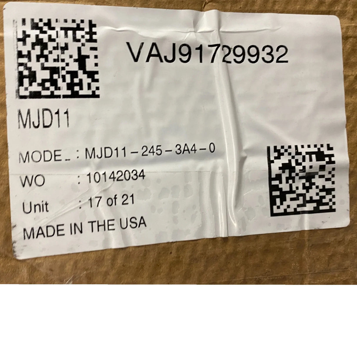 MJD11-245-3A4-0 Genuine Carrier Transicold Remote Evaporator MJD11 - Truck To Trailer