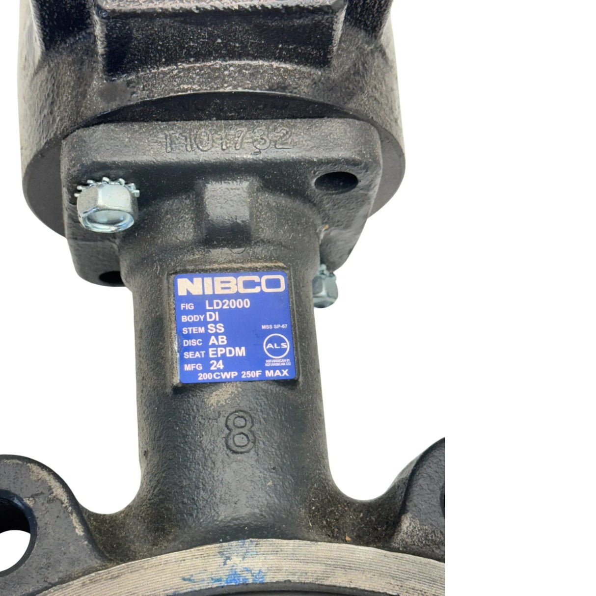 NLG110K Nibco Lug Type Ductile Iron Butterfly Valve