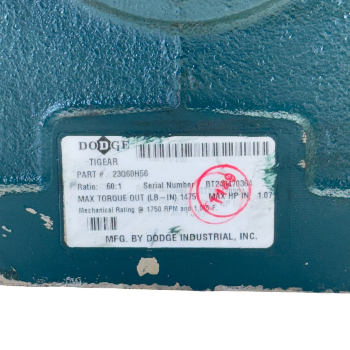 23Q60H56 Dodge Gear Speed Reducer