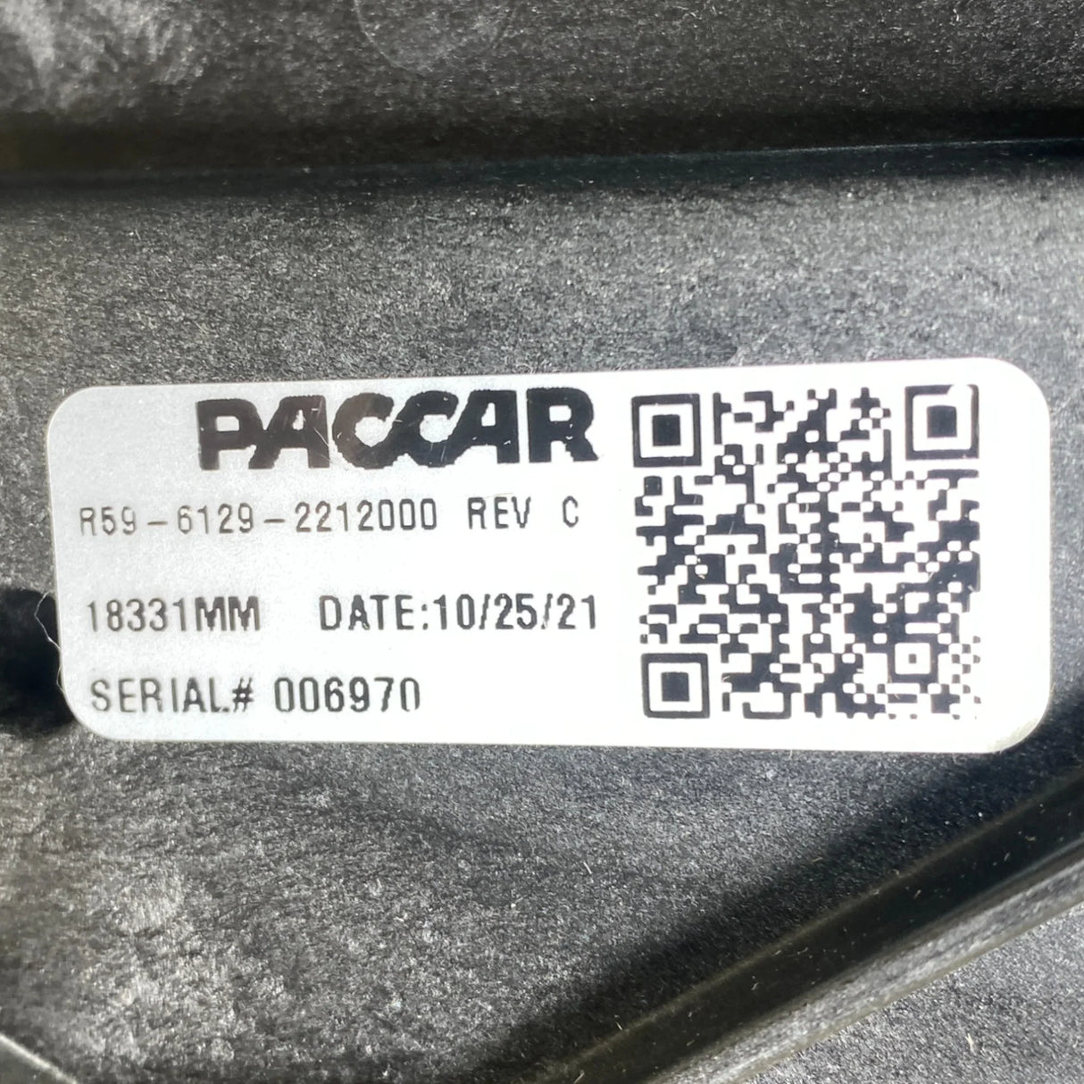 R59-6129-2212000 Genuine Paccar Left Door Mirror - Truck To Trailer
