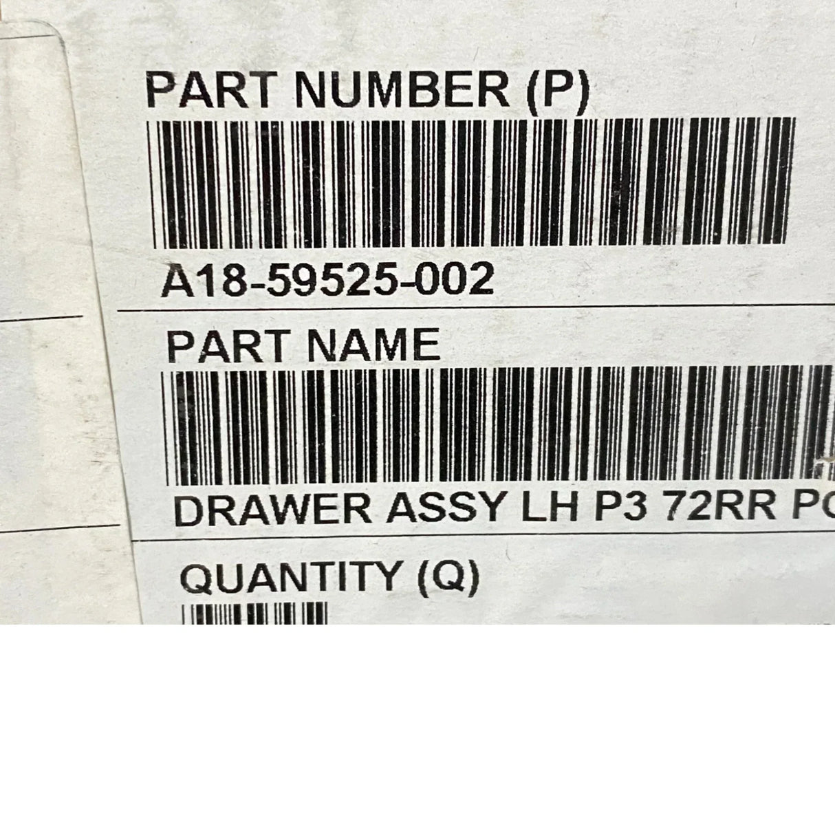 A1859525002 Genuine Freightliner Drawer Assembly - Truck To Trailer