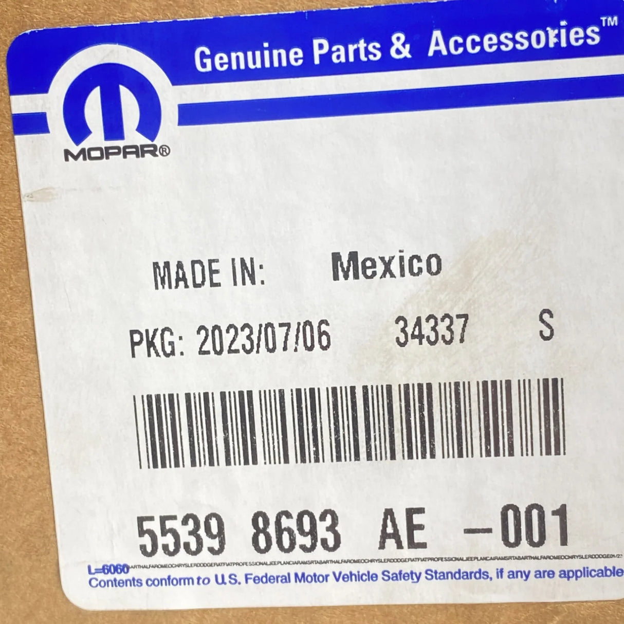 55398693AE Genuine Mopar Fuel Pump Module - Truck To Trailer
