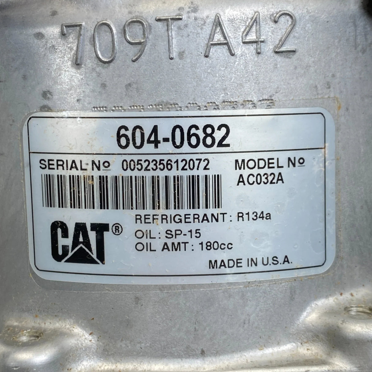 604-0682 Genuine Caterpillar A/C Compressor - Truck To Trailer