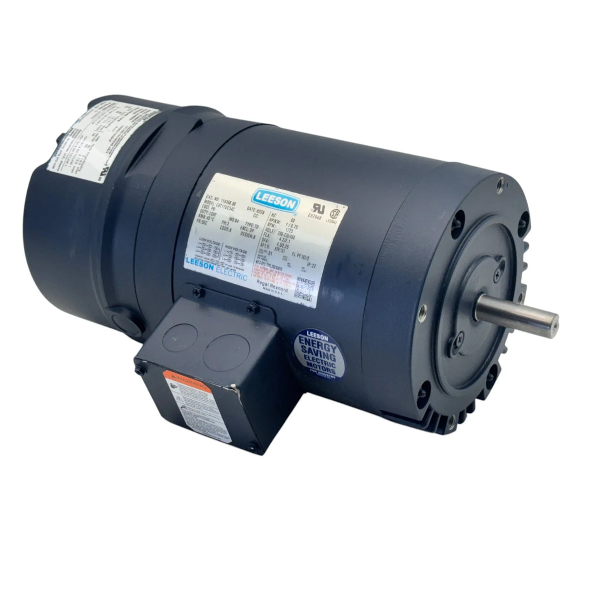 114166.00 Leeson Three Phase Brake Motor
