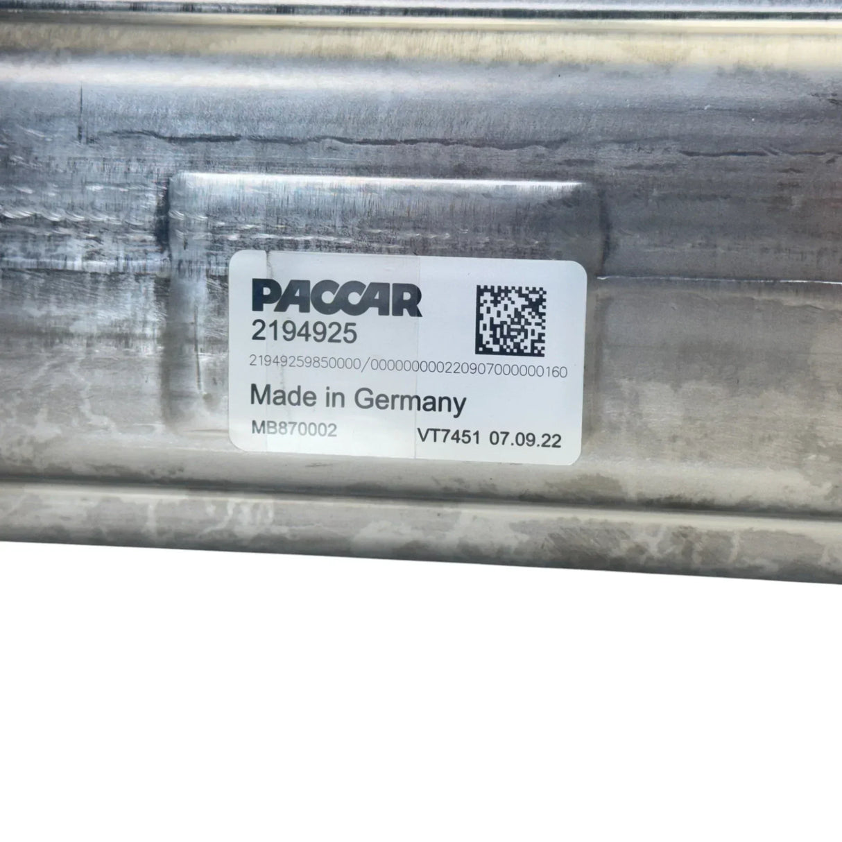 2194925 Genuine Paccar EGR Cooler - Truck To Trailer