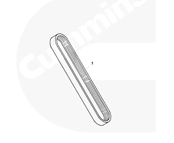 3288497 Genuine Cummins V Ribbed Belt - Truck To Trailer