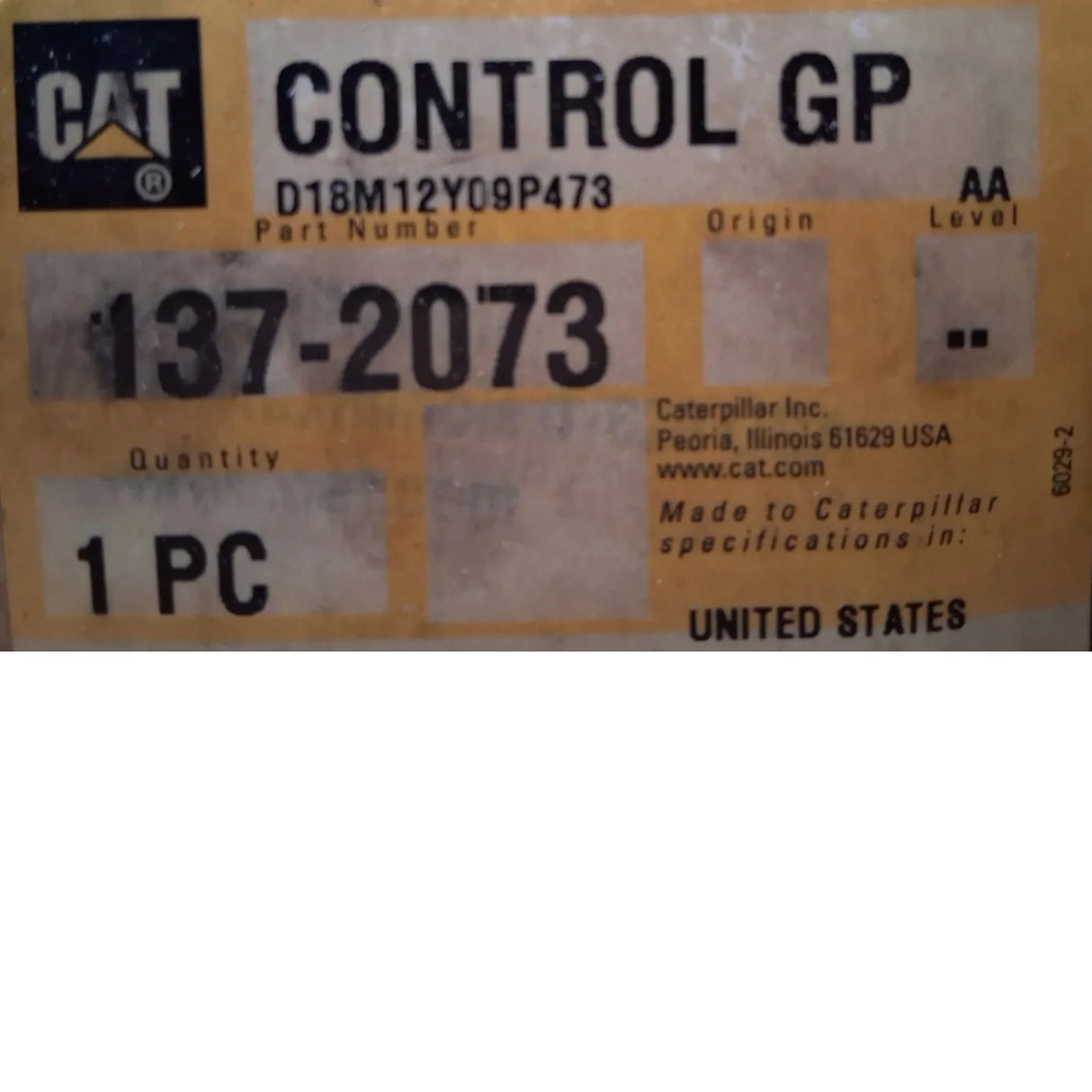 137-2073 CAT Control Gp - Truck To Trailer