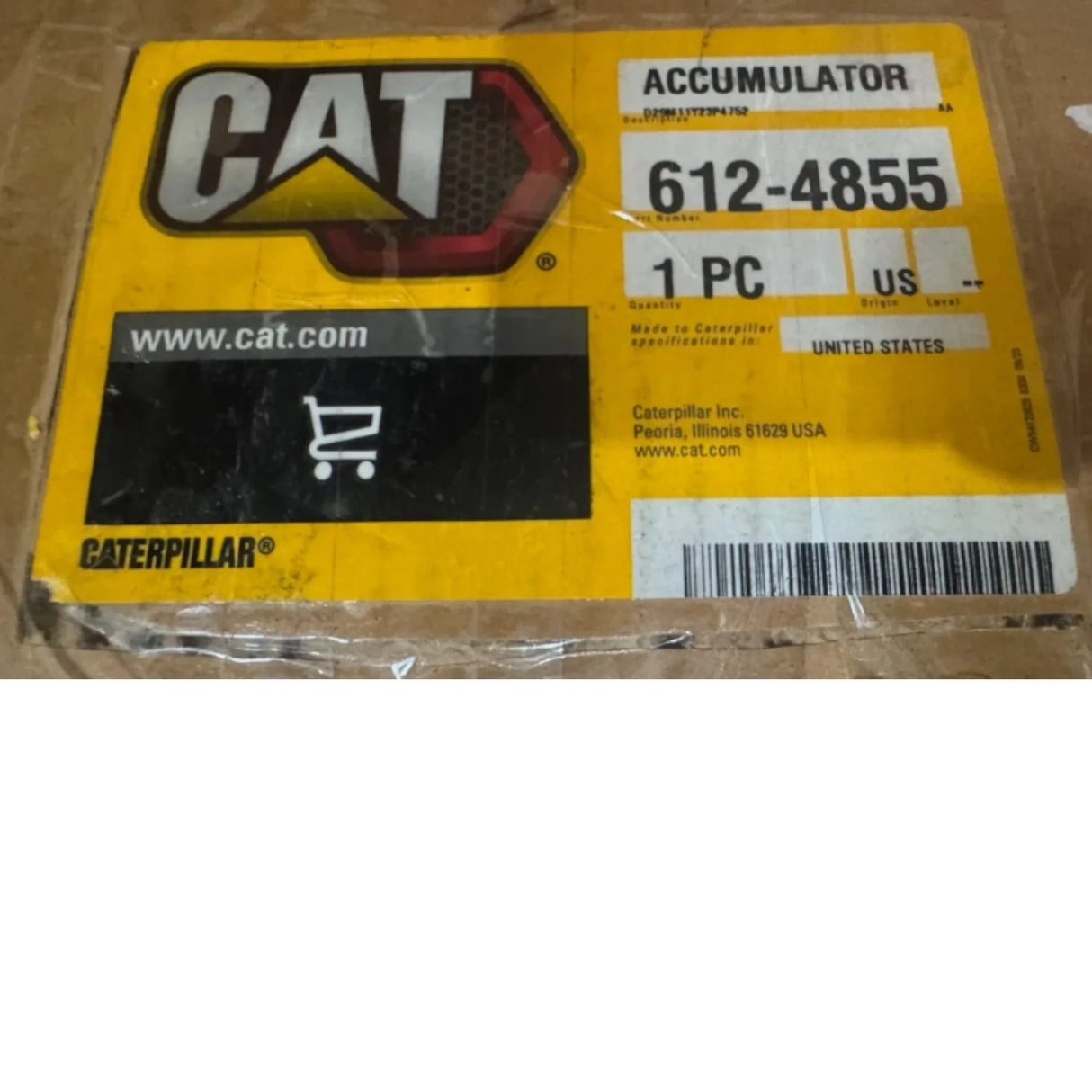 612-4855 CAT 174.6mm Outer Diameter Uncharged Accumulator