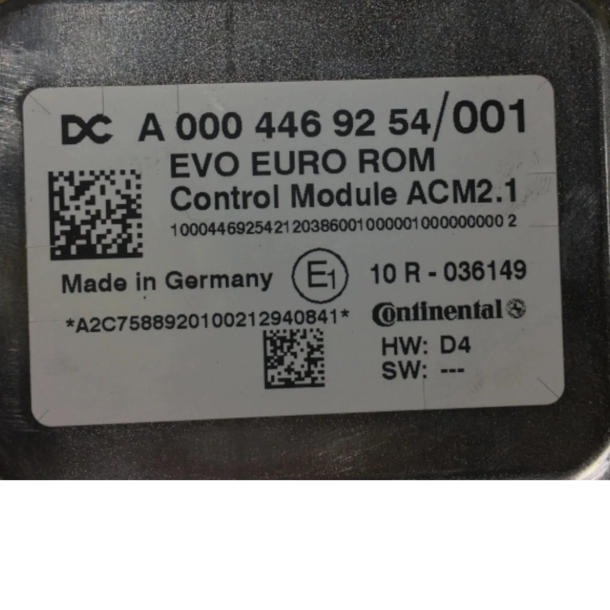 EA0004469254 Detroit Diesel Control Unit Exhaust - Truck To Trailer