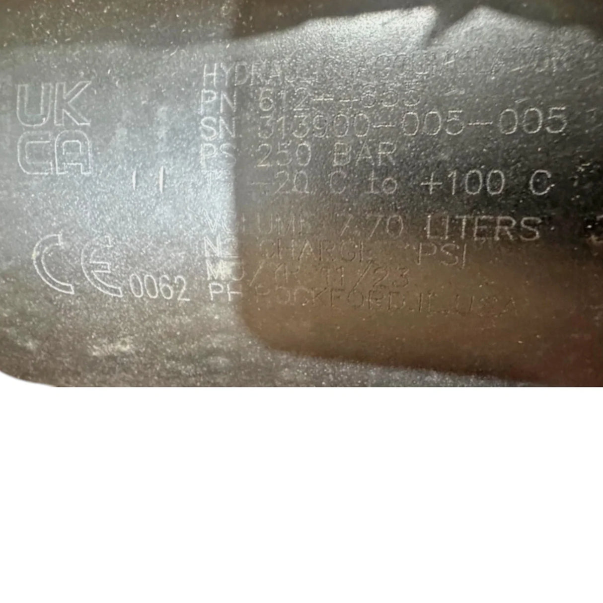 612-4855 CAT 174.6mm Outer Diameter Uncharged Accumulator