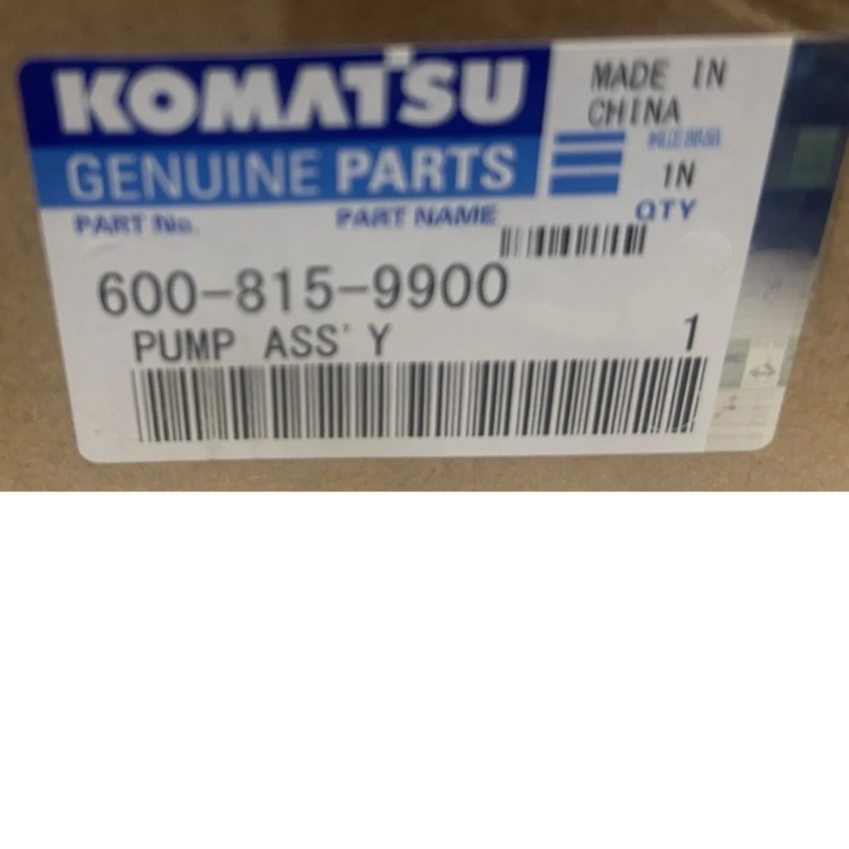 600-815-9900 Komatsu Pump Assembly - Truck To Trailer