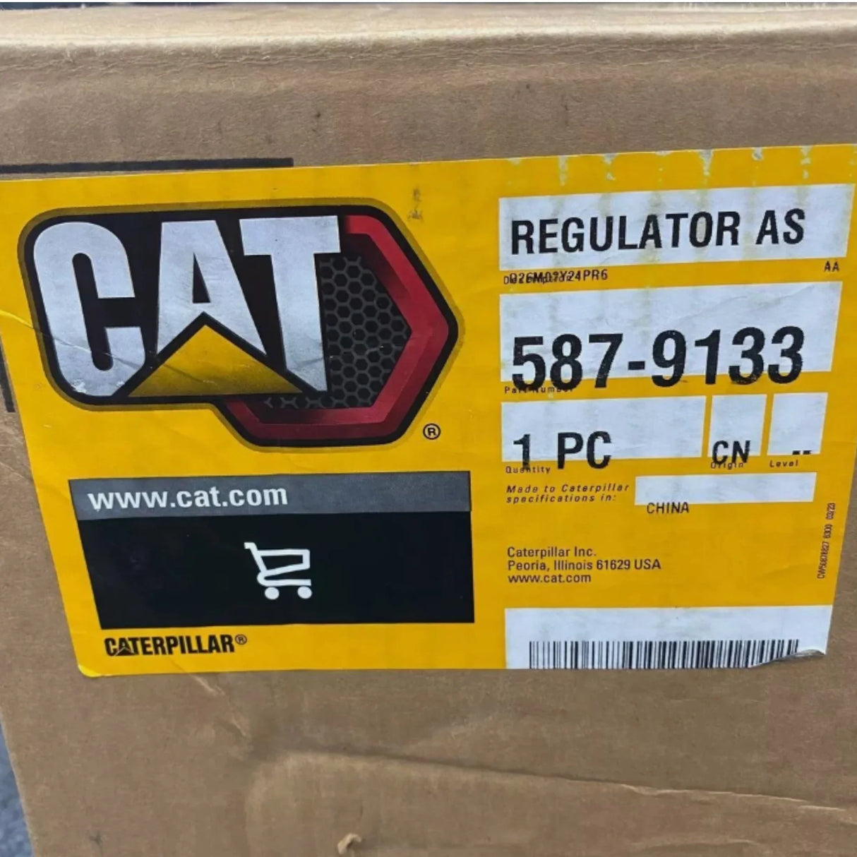 587-9133 CAT Gas Pressure Regulator - Truck To Trailer
