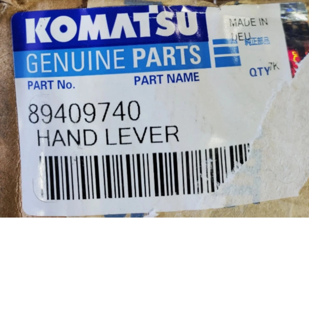89409740 Komatsu Pilot Control - Truck To Trailer