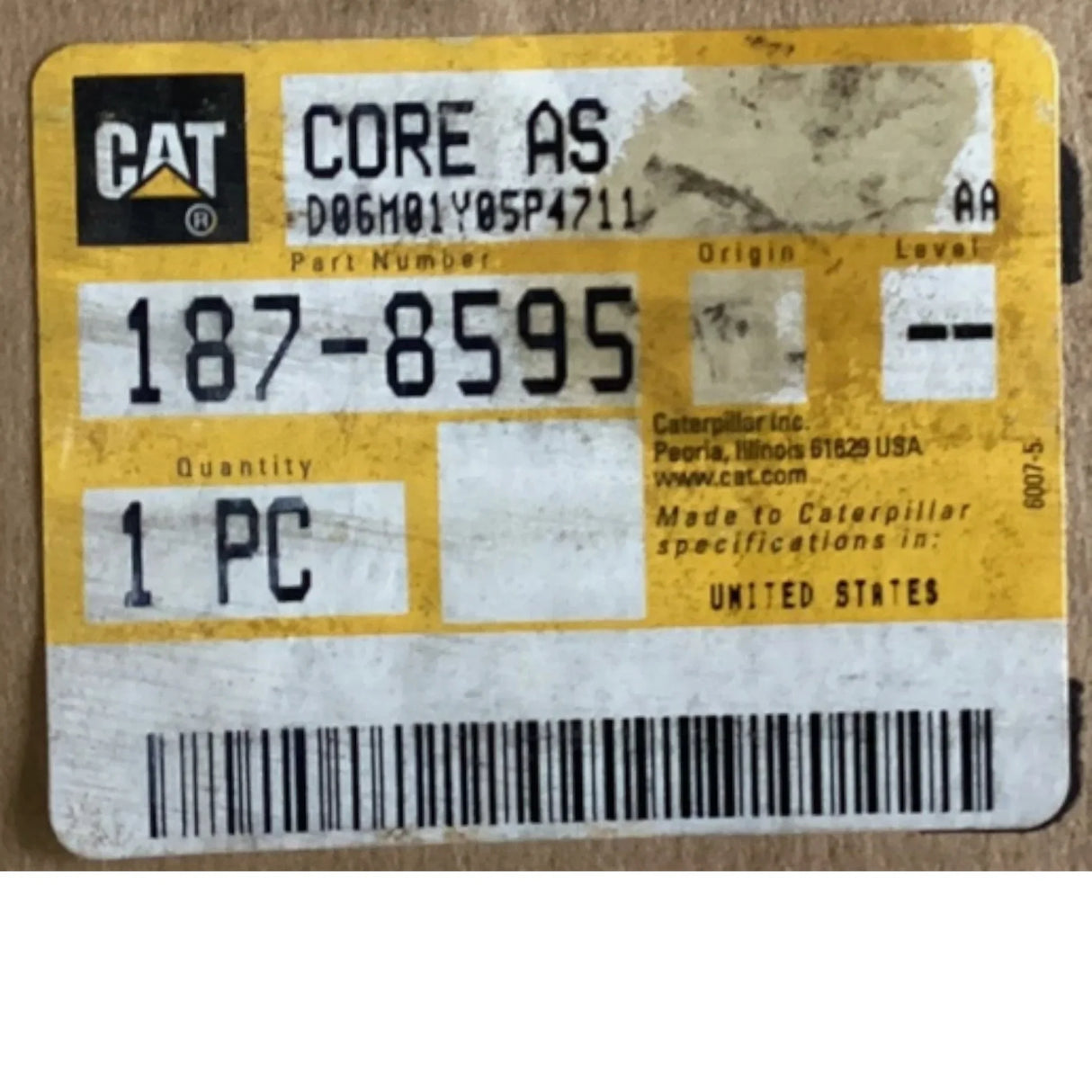 187-8595 CAT Core As - Truck To Trailer