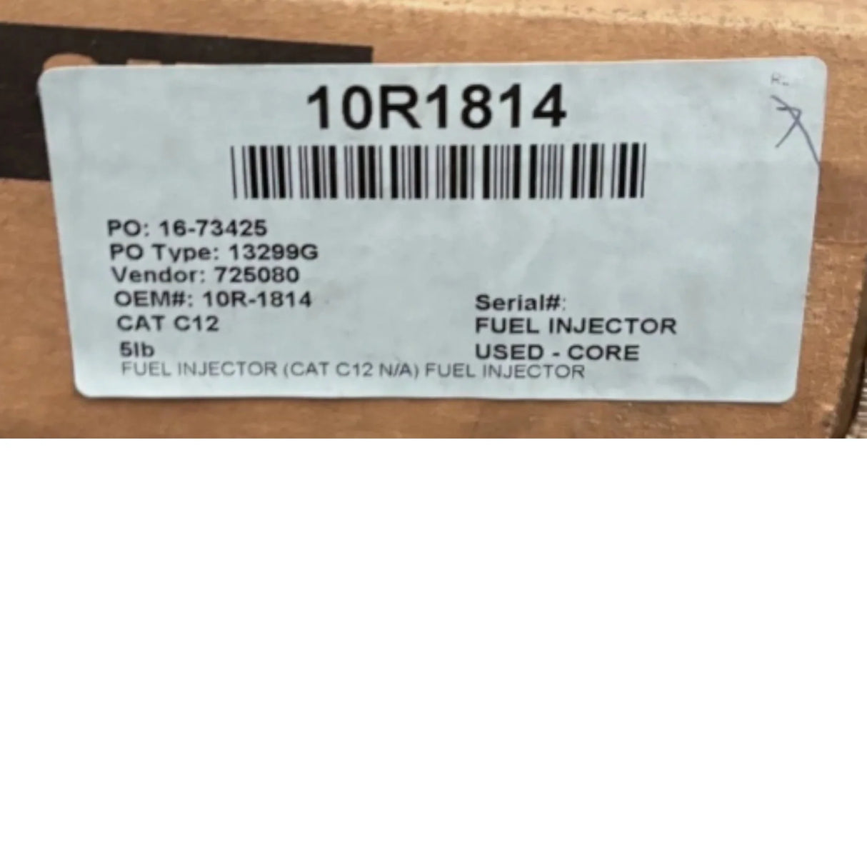 10R-1814 CAT Reman Electronic Fuel Injector - Truck To Trailer