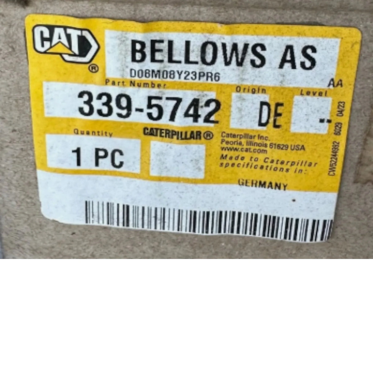 339-5742 CAT Exhaust Bellows - Truck To Trailer