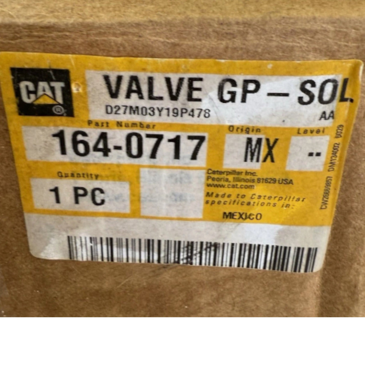 164-0717 CAT Solenoid Valve