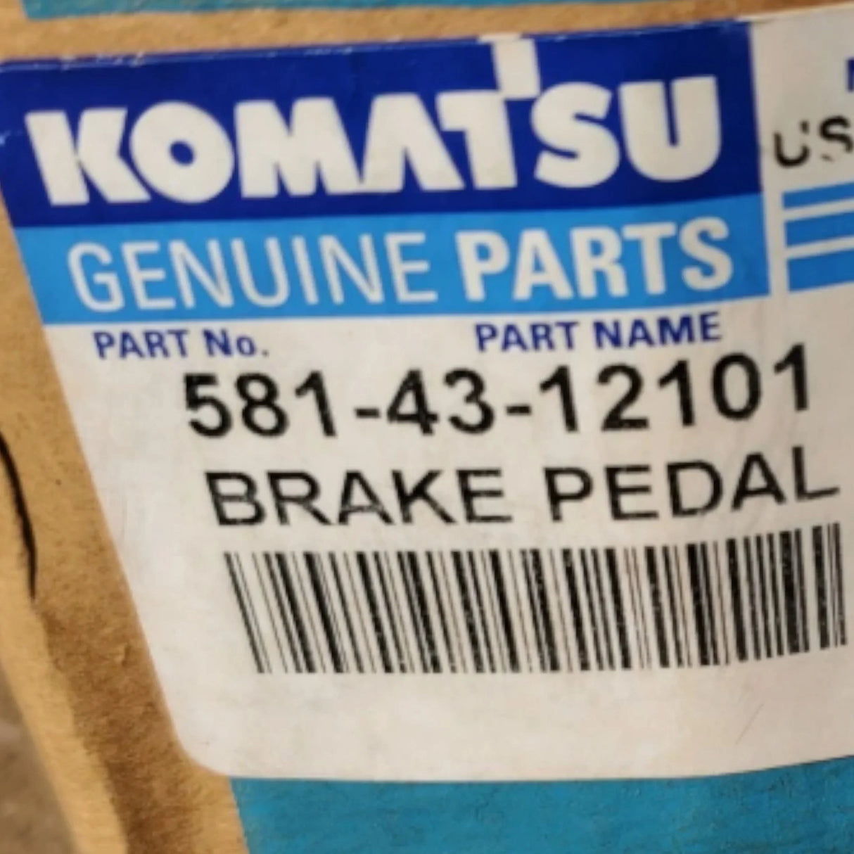 581-43-12101 Komatsu Brake Pedal - Truck To Trailer