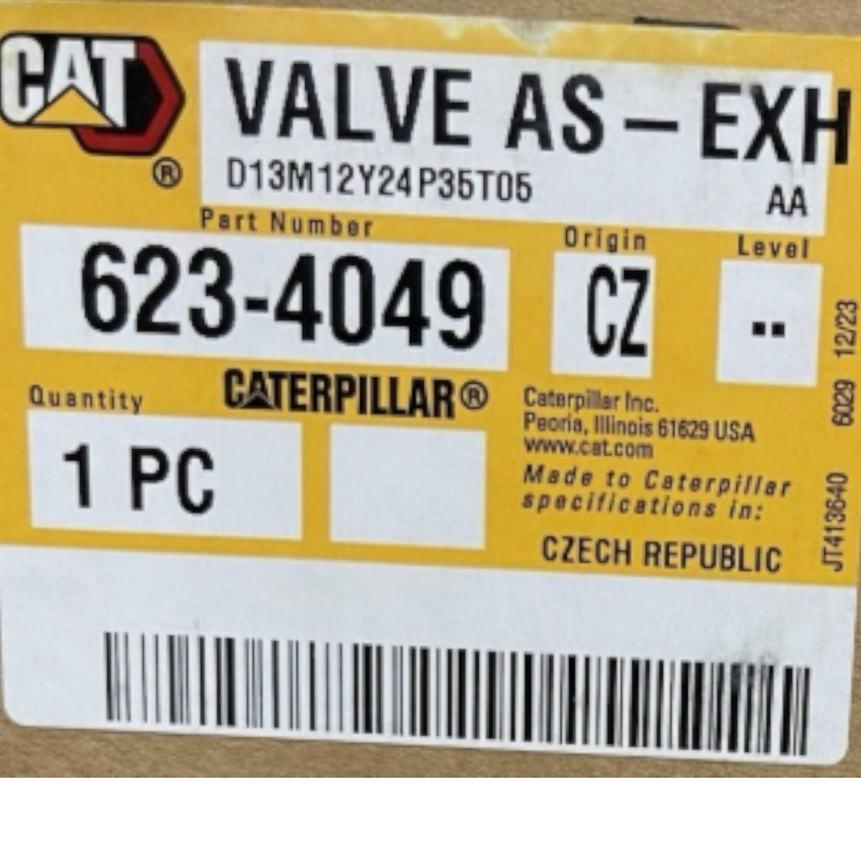 6234049 CAT 24V Exhaust Gas Recirculation Valve