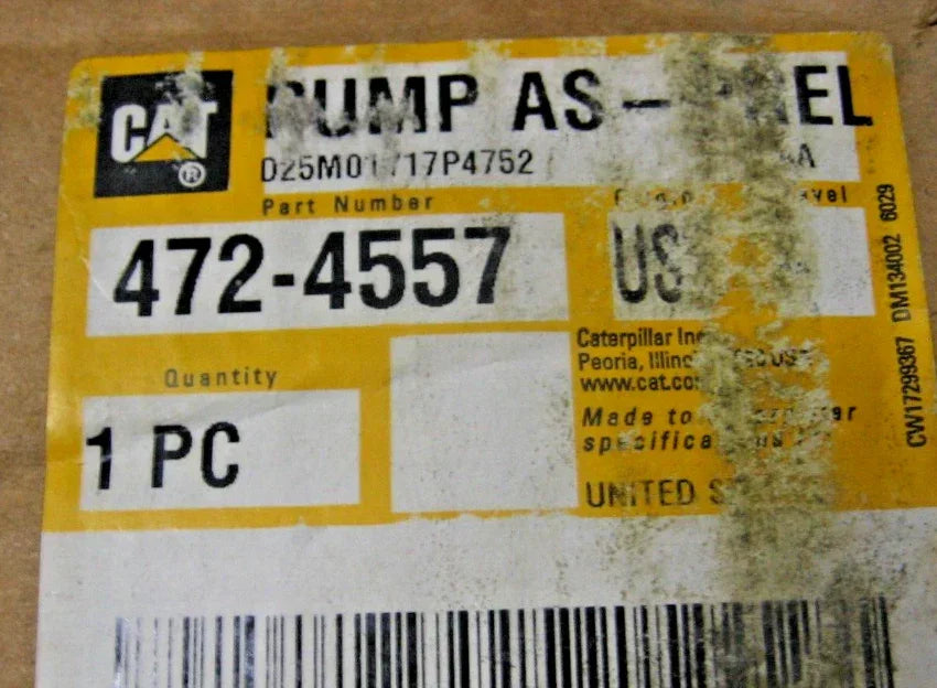 472-4557 CAT Hydraulic Gear Pump 24V Electric - Truck To Trailer