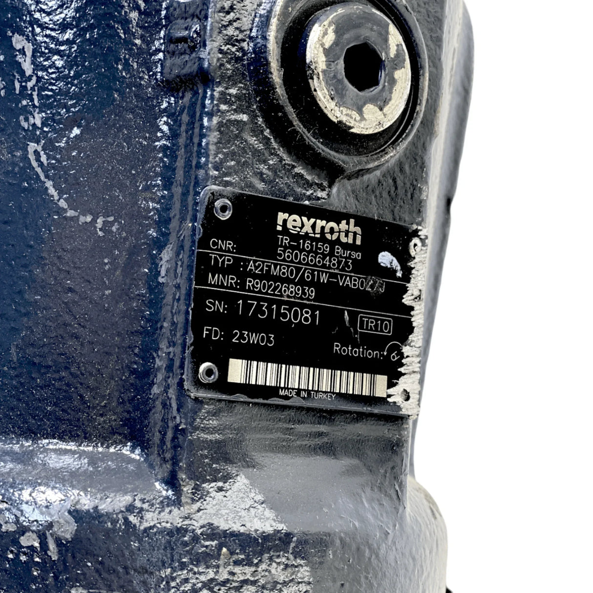 A2FM80 Genuine Bosch Rexroth Axial Piston Motor - Truck To Trailer