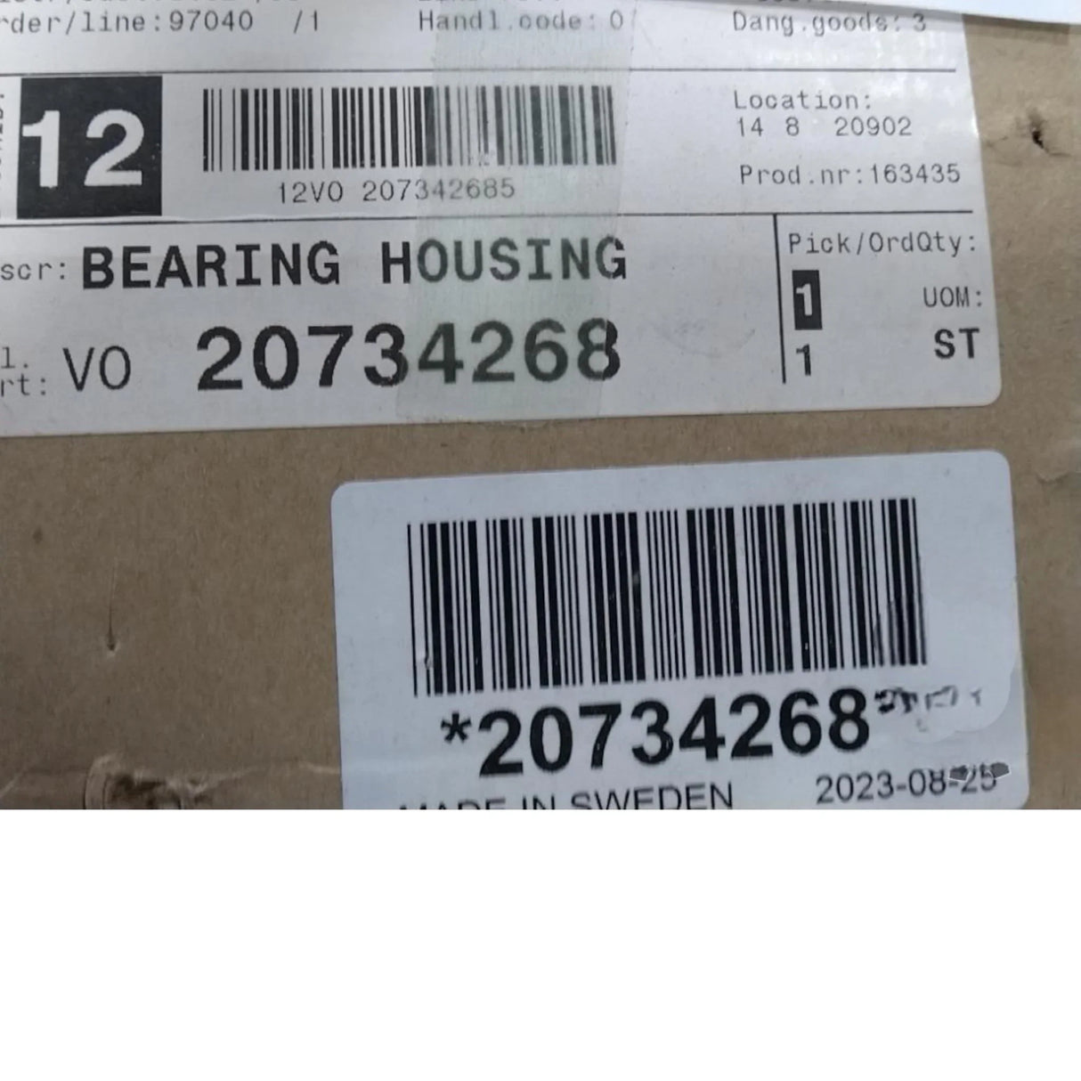 20734268 Genuine Volvo Bearing Housing - Truck To Trailer