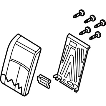 88650-ZX81B Genuine Nissan Back-Rear Seat LH - Truck To Trailer