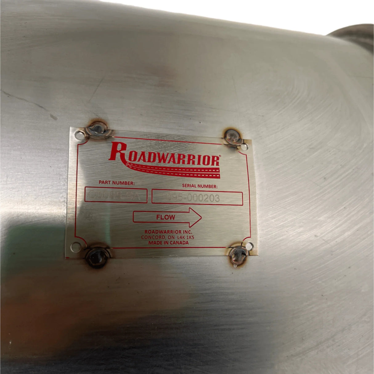 C0095-Sa Roadwarrior Dpf Diesel Particulate Filter - Truck To Trailer