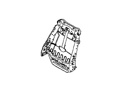 87651-ZJ75B Genuine Nissan Frame Assembly-Front Seat Back - Truck To Trailer