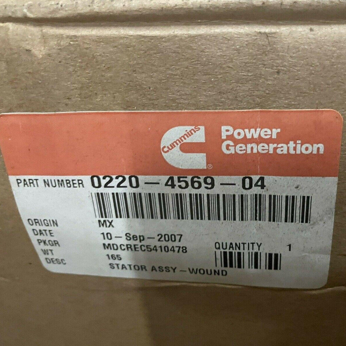 Cummins 0220-4569-04 Wound Stator Assembly - Truck To Trailer