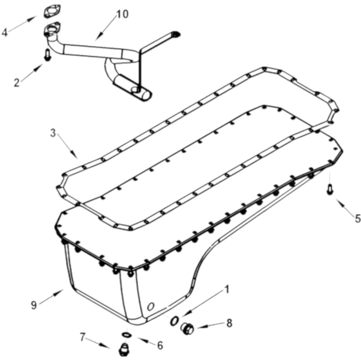 Cummins 3924489 Oil Pan - Truck To Trailer