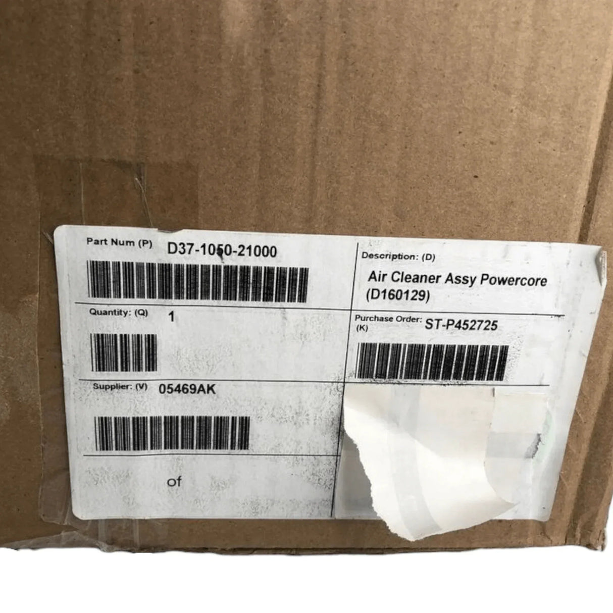 D37103221000 Genuine Paccar Air Cleaner Assembly - Truck To Trailer