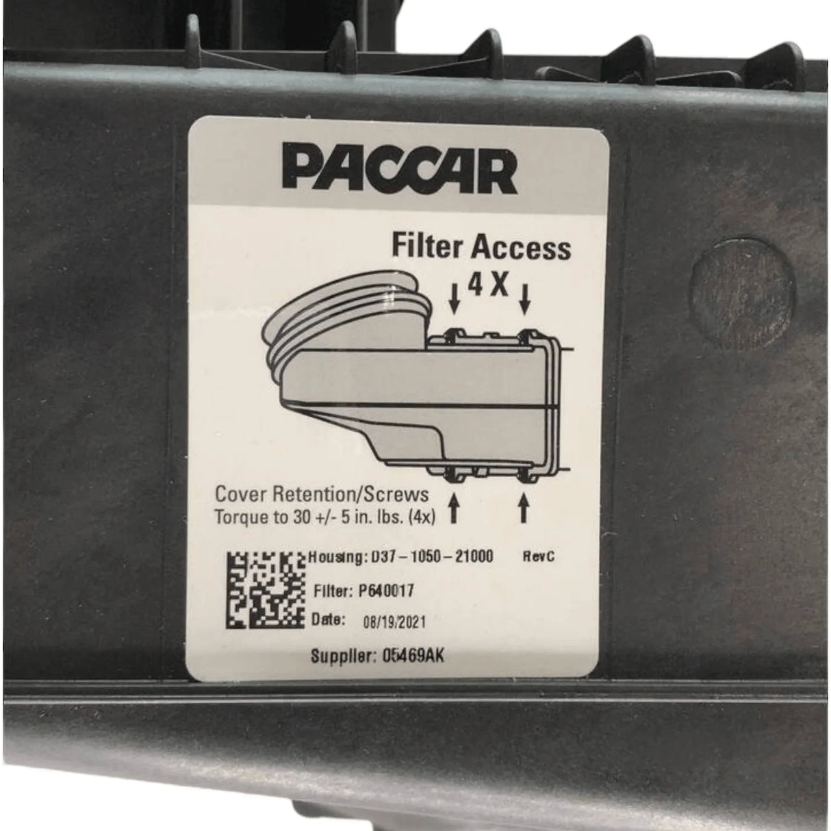 D37103221000 Genuine Paccar Air Cleaner Assembly - Truck To Trailer