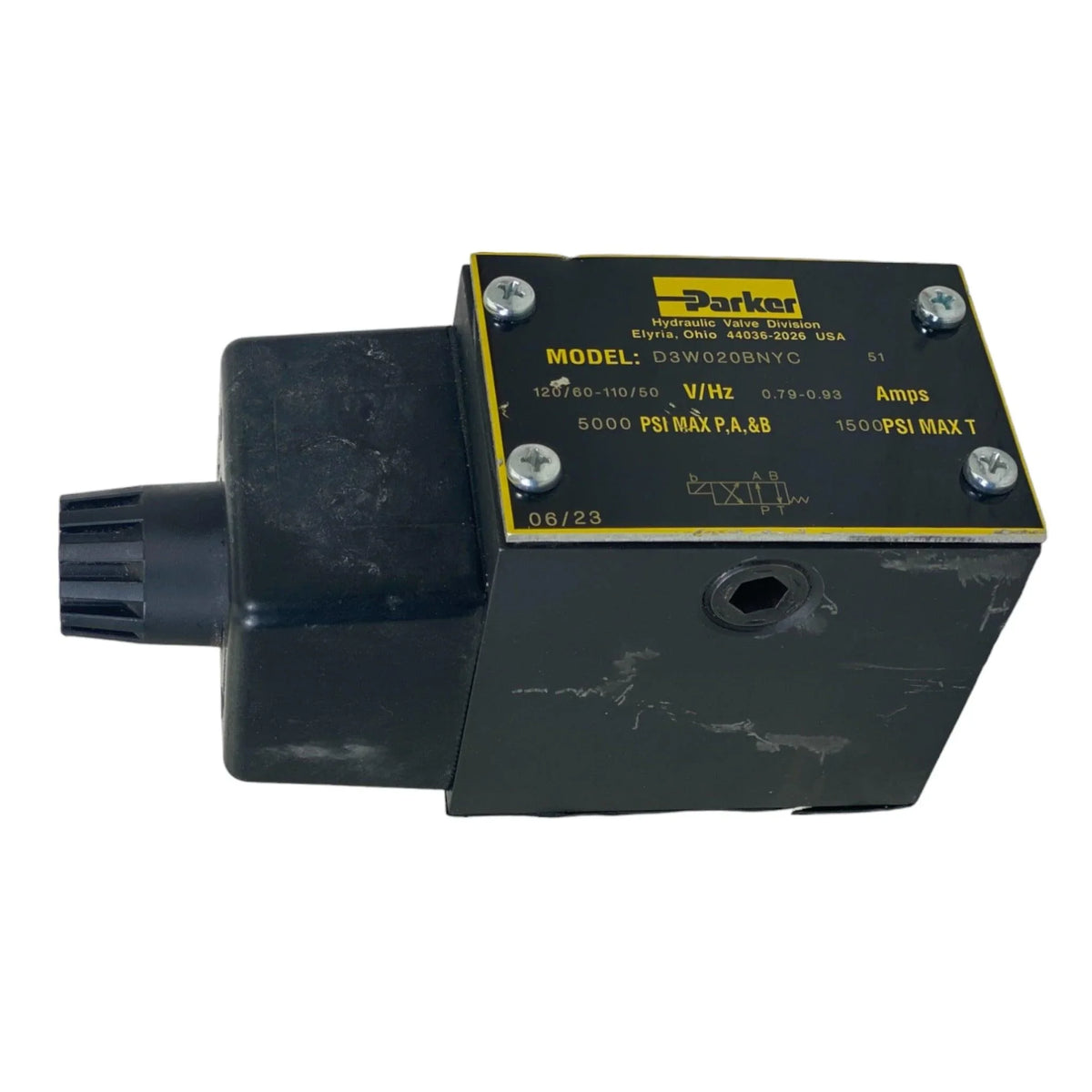 D3W020BNYC Genuine Parker Hydraulic Valve Division Truck To Trailer