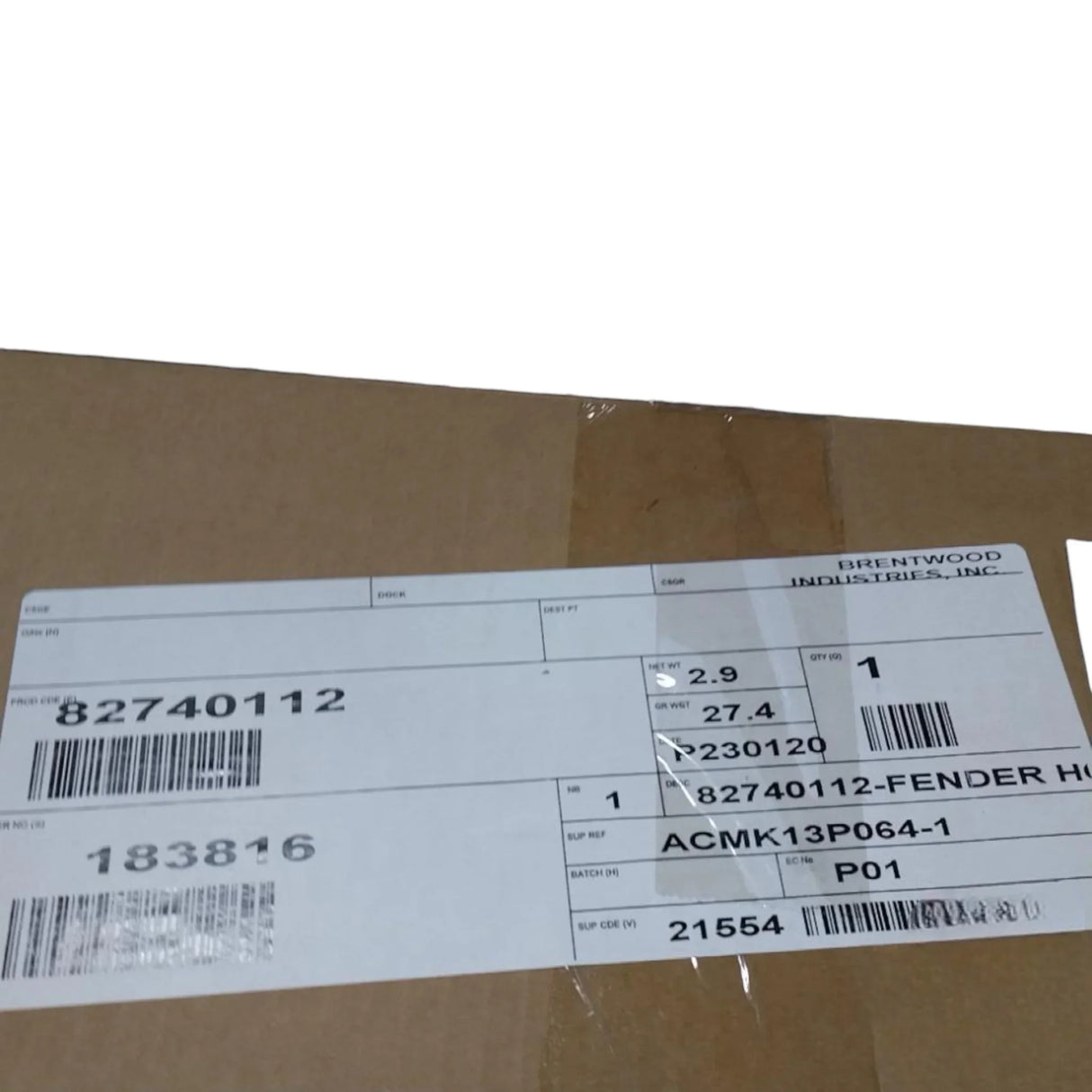 82740112 Genuine Volvo Fender - Truck To Trailer