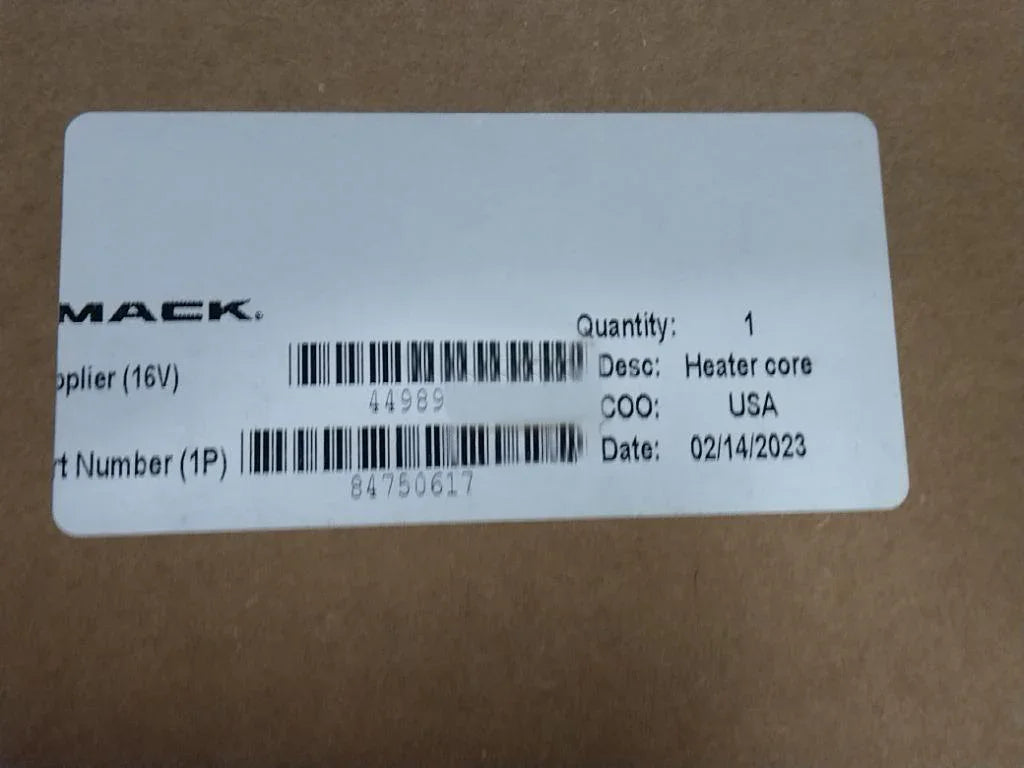 84750617 Genuine Volvo Heater - Truck To Trailer