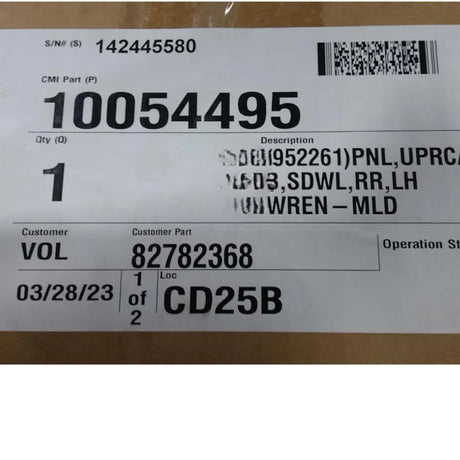 20476423 Genuine Volvo Panel - Truck To Trailer