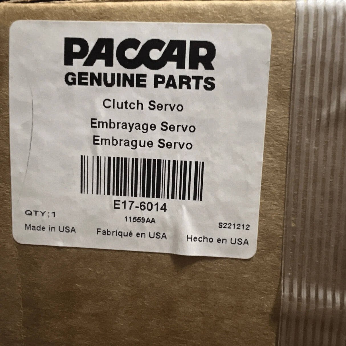 E17-6014 Genuine Paccar Clutch Servo With Bottom Mount - Truck To Trailer