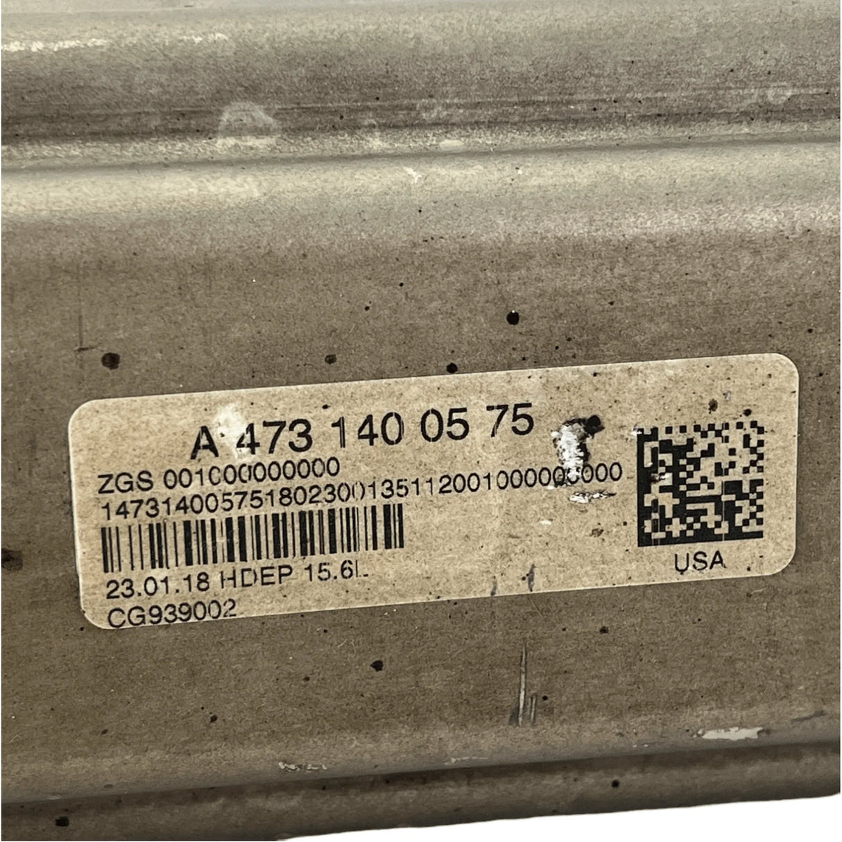 Ea4731400575 Genuine Detroit Diesel Egr Cooler For Detroit Diesel Dd15 2015-2020 Used - Truck To Trailer