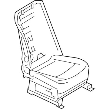 87105-JM51A Genuine Nissan Cushion & Frame Complete Front - Truck To Trailer