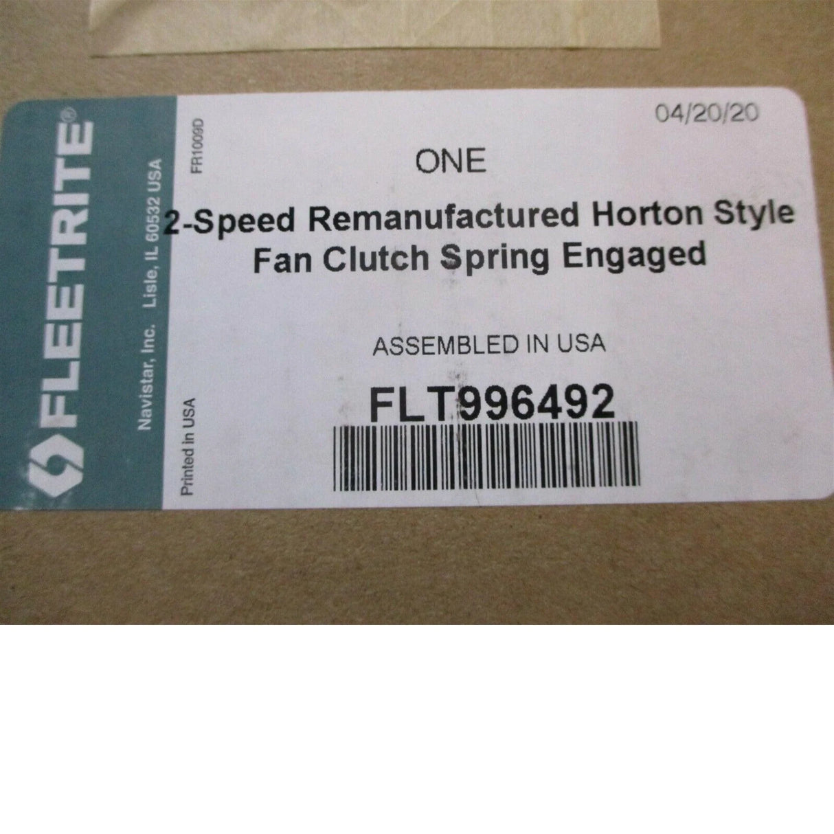 FLT996492 Genuine Fleetrite Fan Clutch Two Speed - Truck To Trailer